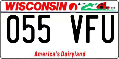 WI license plate 055VFU