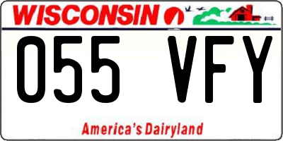 WI license plate 055VFY
