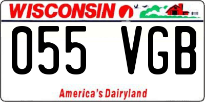 WI license plate 055VGB