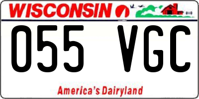 WI license plate 055VGC