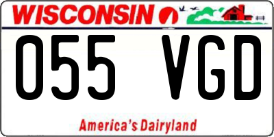 WI license plate 055VGD