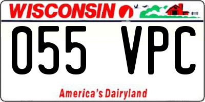 WI license plate 055VPC