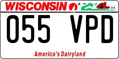 WI license plate 055VPD