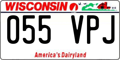 WI license plate 055VPJ