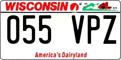 WI license plate 055VPZ