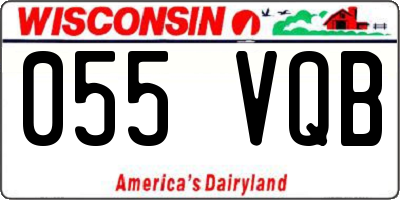 WI license plate 055VQB