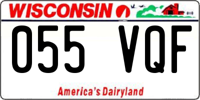 WI license plate 055VQF