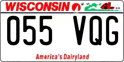 WI license plate 055VQG