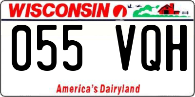 WI license plate 055VQH