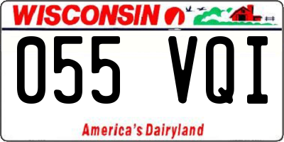 WI license plate 055VQI