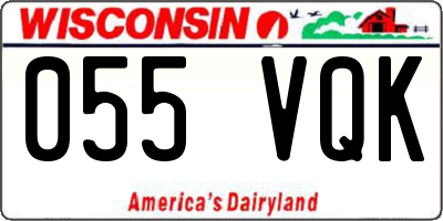 WI license plate 055VQK