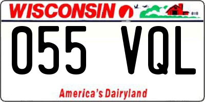 WI license plate 055VQL