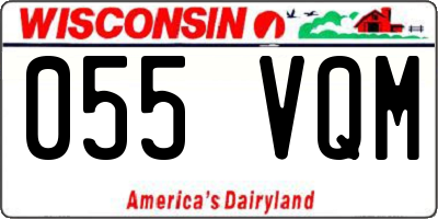 WI license plate 055VQM