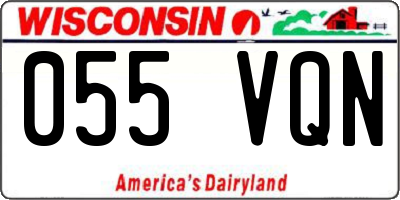 WI license plate 055VQN