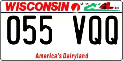 WI license plate 055VQQ