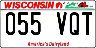 WI license plate 055VQT