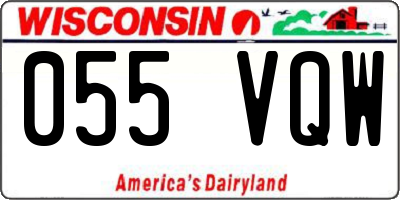 WI license plate 055VQW