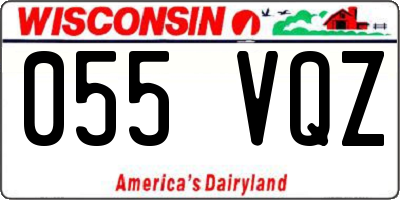 WI license plate 055VQZ