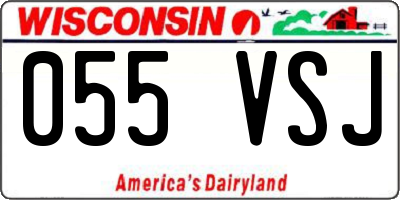 WI license plate 055VSJ