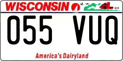 WI license plate 055VUQ