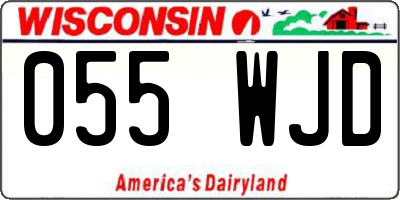 WI license plate 055WJD