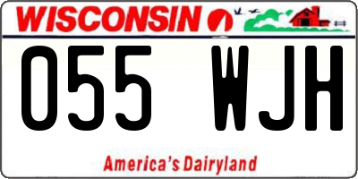 WI license plate 055WJH