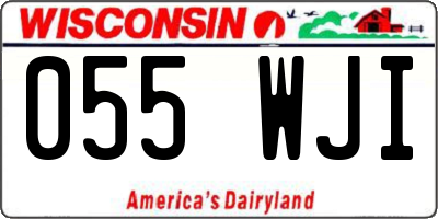 WI license plate 055WJI