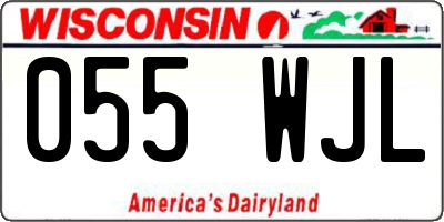 WI license plate 055WJL