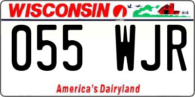 WI license plate 055WJR