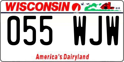 WI license plate 055WJW