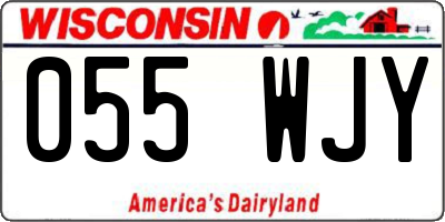 WI license plate 055WJY