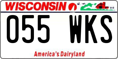 WI license plate 055WKS