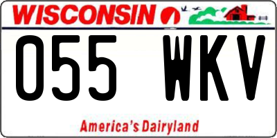 WI license plate 055WKV