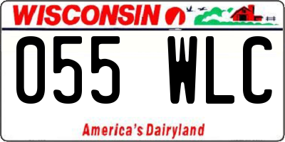 WI license plate 055WLC