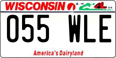 WI license plate 055WLE