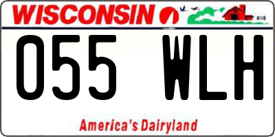 WI license plate 055WLH
