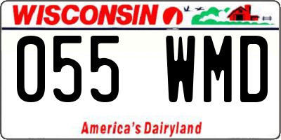 WI license plate 055WMD