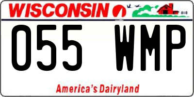 WI license plate 055WMP