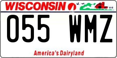 WI license plate 055WMZ