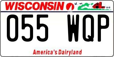 WI license plate 055WQP