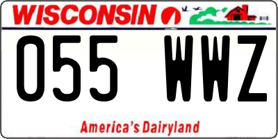WI license plate 055WWZ