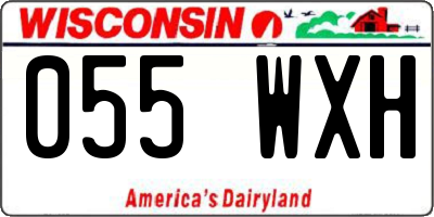 WI license plate 055WXH