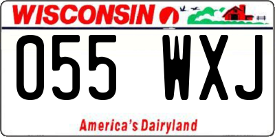 WI license plate 055WXJ