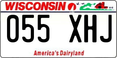 WI license plate 055XHJ