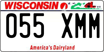 WI license plate 055XMM