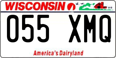 WI license plate 055XMQ