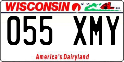 WI license plate 055XMY