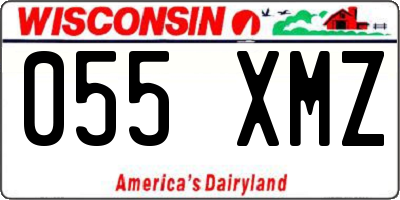 WI license plate 055XMZ