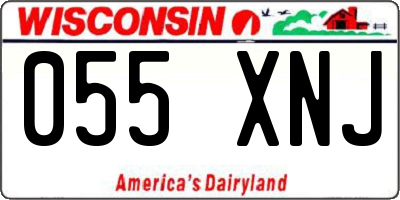 WI license plate 055XNJ
