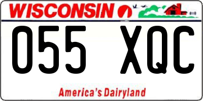 WI license plate 055XQC